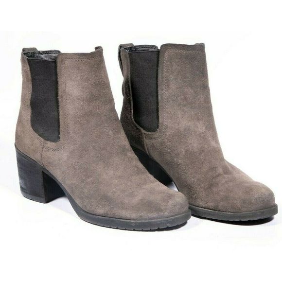 Sam Edelman Shoes - Sam Edelman Women Grey Suede Chelsea Bootie Boots